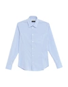 Grey Daniele Alessandrini Shirts In Sky Blue