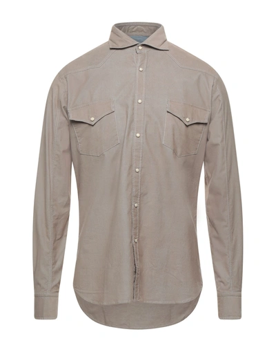 Alessandro Gherardi Shirts In Light Brown