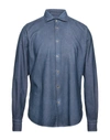 Boglioli Shirts In Slate Blue