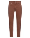 Department 5 Man Jeans Brown Size 34 Cotton, Elastane