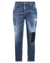 DSQUARED2 DSQUARED2 WOMAN JEANS BLUE SIZE 6 COTTON, ELASTOMULTIESTER, ELASTANE, BOVINE LEATHER,42846314AU 5