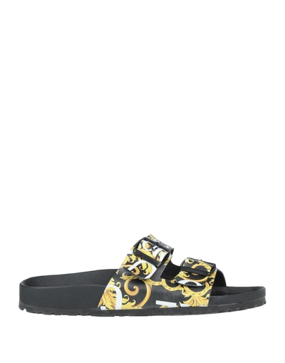 Versace Jeans Couture Sandals In Black
