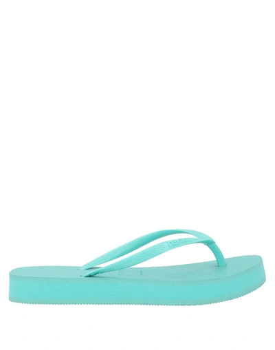 Havaianas Toe Strap Sandals In Green
