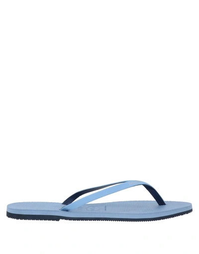 Havaianas Toe Strap Sandals In Blue