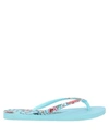 HAVAIANAS HAVAIANAS WOMAN THONG SANDAL TURQUOISE SIZE 3/4Y TEXTILE FIBERS,17069187UO 3