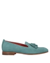 Santoni Loafers In Turquoise