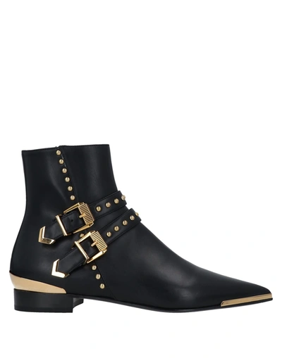 Versace Ankle Boots In Black