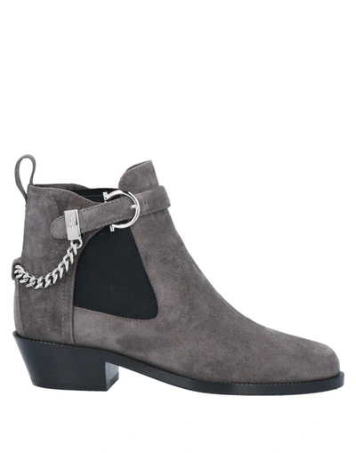 Ferragamo Ankle Boots In Grey