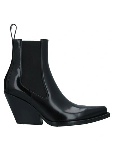 Bottega Veneta Black 'the Lean' Heeled Chelsea Boots