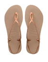 Havaianas Toe Strap Sandals In Bronze