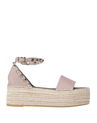 Valentino Garavani Sandals In Dove Grey