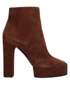 Casadei Ankle Boots In Brown