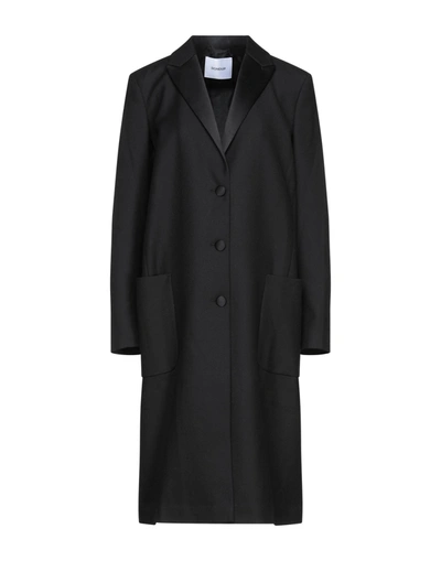 Dondup Overcoats In Black