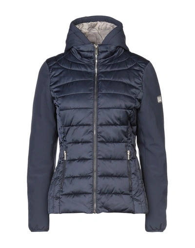 Yes Zee By Essenza Down Jackets In Blue