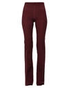 Le Col Woman Pants Burgundy Size 8 Polyester, Elastane In Red