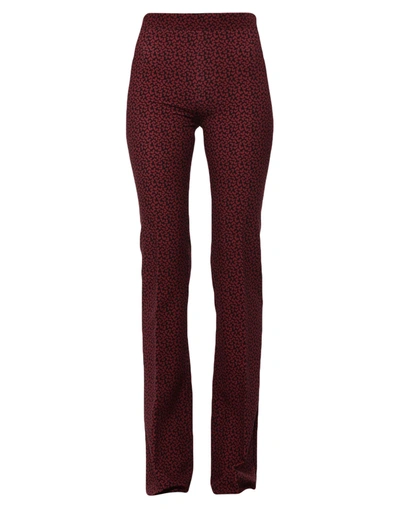 Le Col Woman Pants Burgundy Size 6 Polyester, Elastane In Red