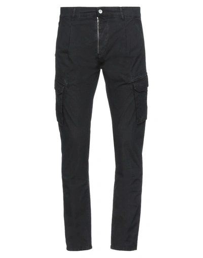Grey Daniele Alessandrini Pants In Black