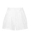 Paradised Woman Shorts & Bermuda Shorts White Size Xl Cotton