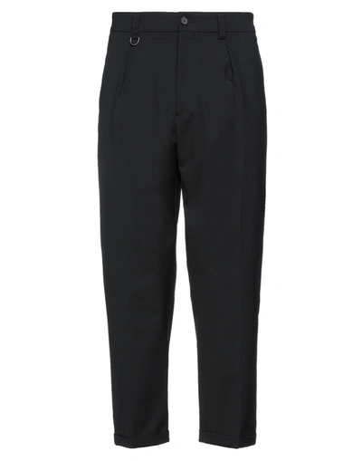 Paolo Pecora Man Pants Black Size 36 Polyester, Wool, Elastane