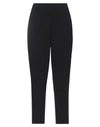 Kaos Woman Pants Black Size 2 Polyester, Viscose, Elastane