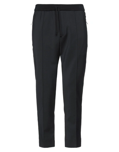 Paolo Pecora Man Pants Black Size 36 Polyester, Wool, Elastane, Cotton
