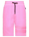Gcds Man Shorts & Bermuda Shorts Light Green Size S Cotton In Pink