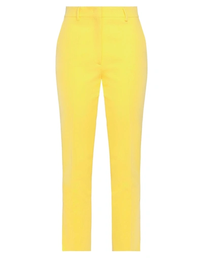 Msgm Pants In Yellow