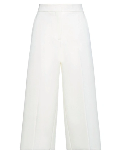Msgm Casual Pants In White