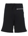 Moschino Man Shorts & Bermuda Shorts Black Size 32 Cotton