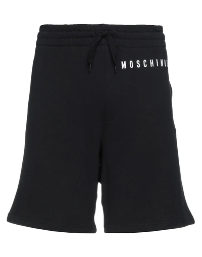 Moschino Man Shorts & Bermuda Shorts Black Size 32 Cotton