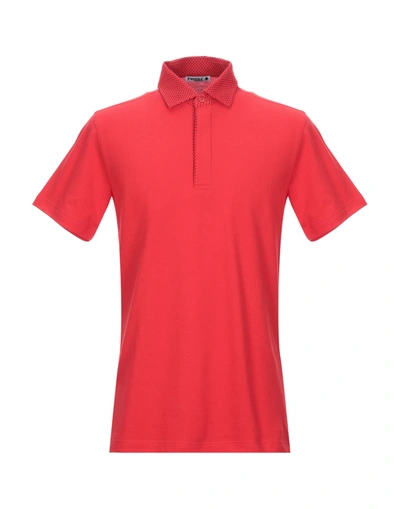 Andrea Fenzi Polo Shirts In Red