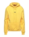 424 Fourtwofour Sweatshirts In Yellow