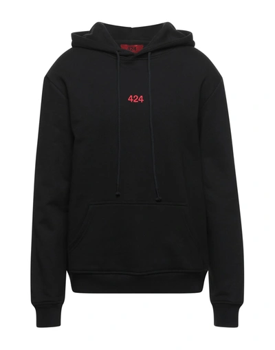 424 Fourtwofour Sweatshirts In Black