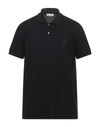 Alexander Mcqueen Seal Logo-embroidered Polo Shirt In Black