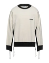 Ambush Monochrome-panelled Sweatshirt In White
