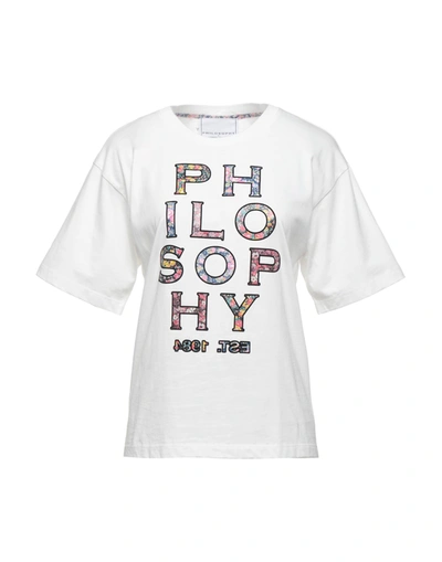 Philosophy Di Lorenzo Serafini Logo Print T-shirt In White