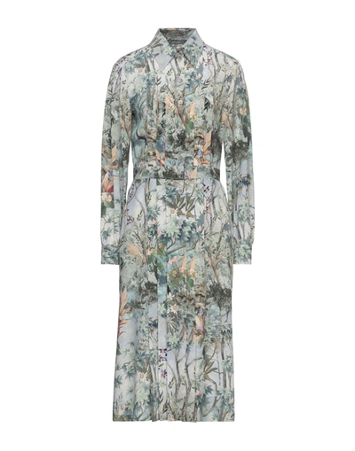 Alberta Ferretti Midi Dresses In Green