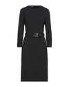 Alberta Ferretti Midi Dresses In Black