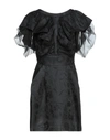 Alberta Ferretti Short Dresses In Black