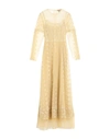 BURBERRY BURBERRY WOMAN MAXI DRESS LIGHT YELLOW SIZE 10 POLYESTER, COTTON,15124640GW 5