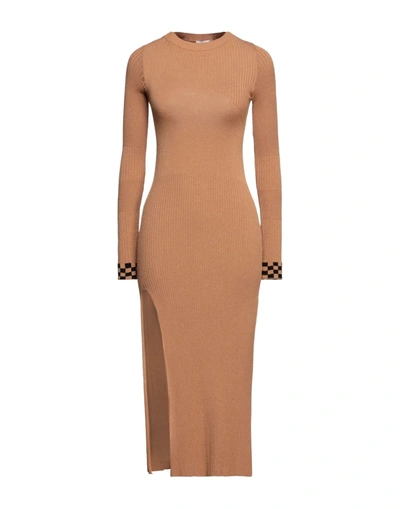 Akep Midi Dresses In Brown