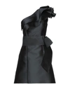 Alberta Ferretti Short Dresses In Black