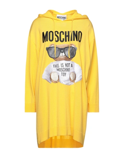Moschino Short Dresses In Yellow