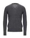 Alpha Massimo Rebecchi Sweaters In Grey