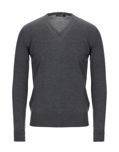 Alpha Massimo Rebecchi Sweaters In Grey