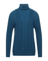 Alpha Studio Turtlenecks In Blue