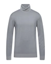 Alpha Studio Turtlenecks In Grey