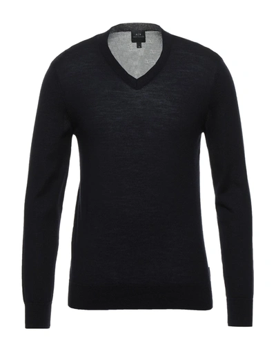 Armani Exchange Sweaters In Dark Blue