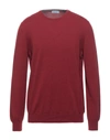 Gran Sasso Sweaters In Brick Red