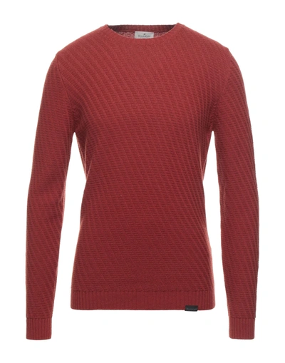 Brooksfield Sweaters In Red